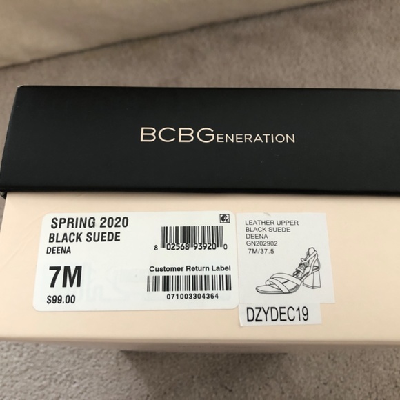 BCBGeneration suede heels size 7 - wrap/tie around ankles - NWT - Picture 5 of 6